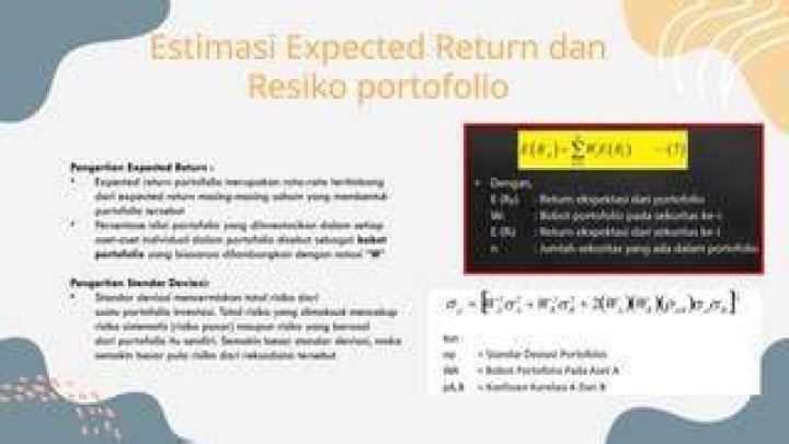 Apa yang dimaksud dengan expected return?