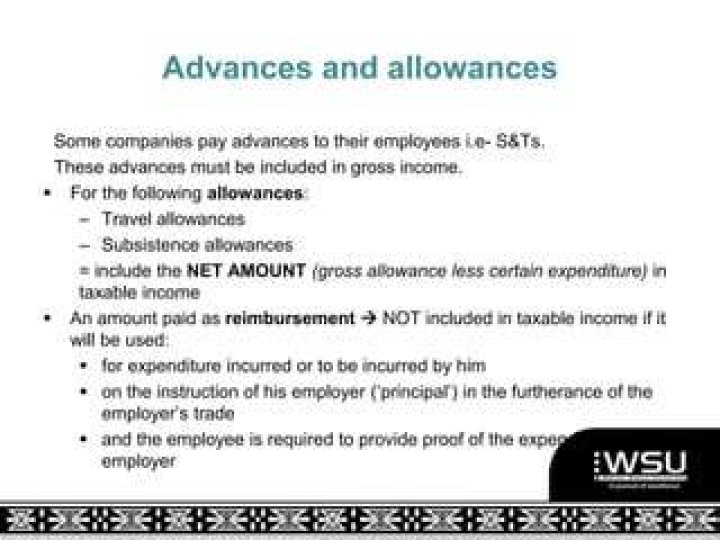 Are advances to employees taxable?