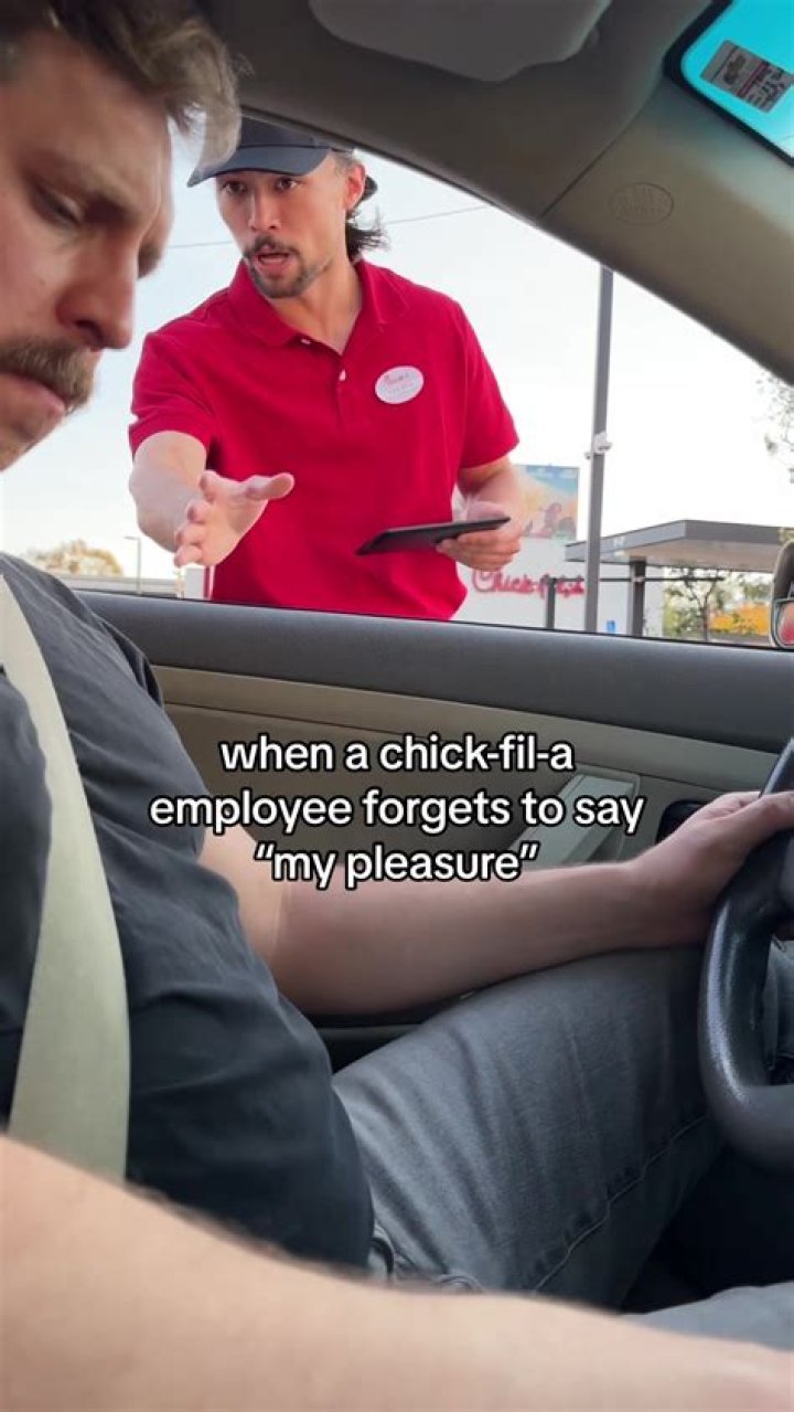 Are Chick-fil-A employees forced to say my pleasure?