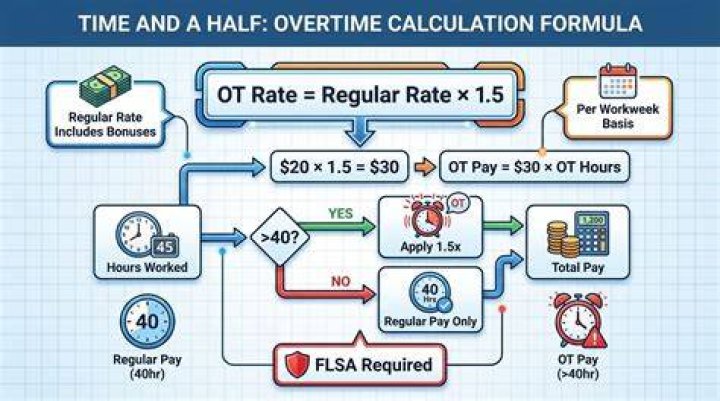 Are companies required to pay time and a half for overtime?