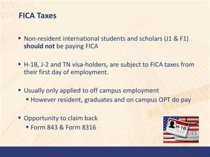 Are F-1 students exempt from FICA?