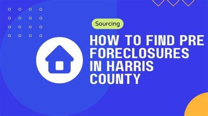 Are foreclosures happening in Harris County?