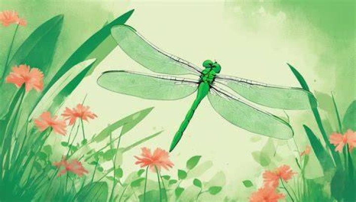 Are green dragonflies good luck?