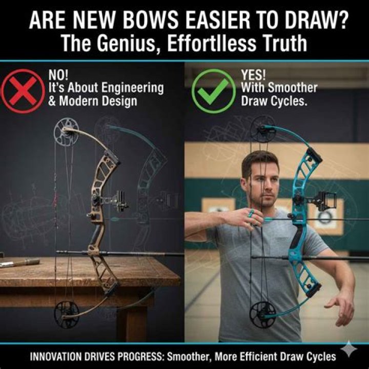 Are longbows easier to draw than recurves?