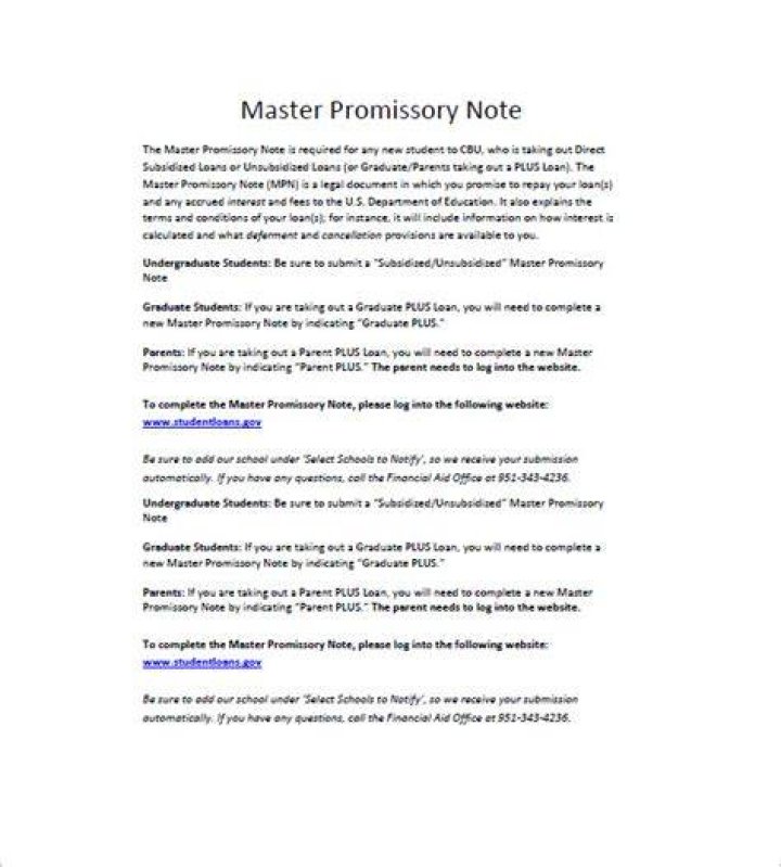 Are Master promissory note references contacted?