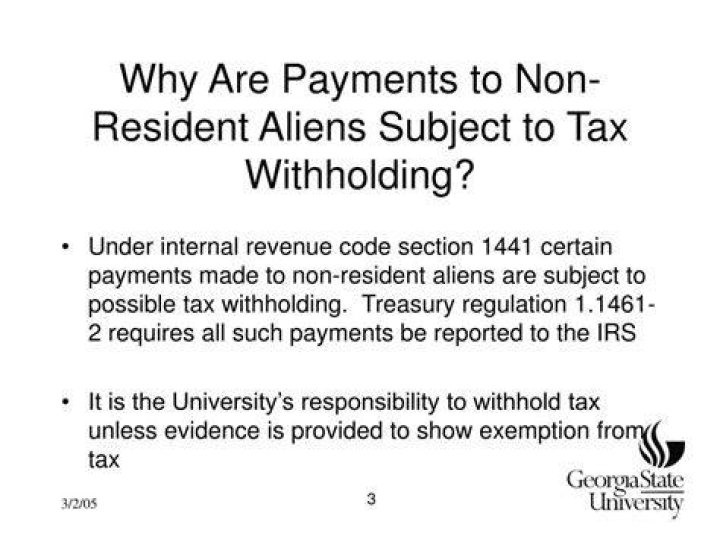 Are non resident aliens subject to backup withholding?