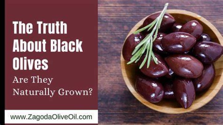 Are olives naturally black?