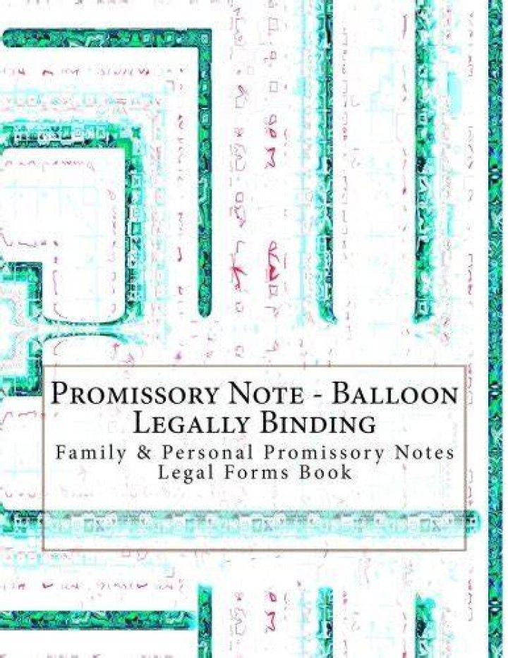 Are personal promissory notes legally binding?