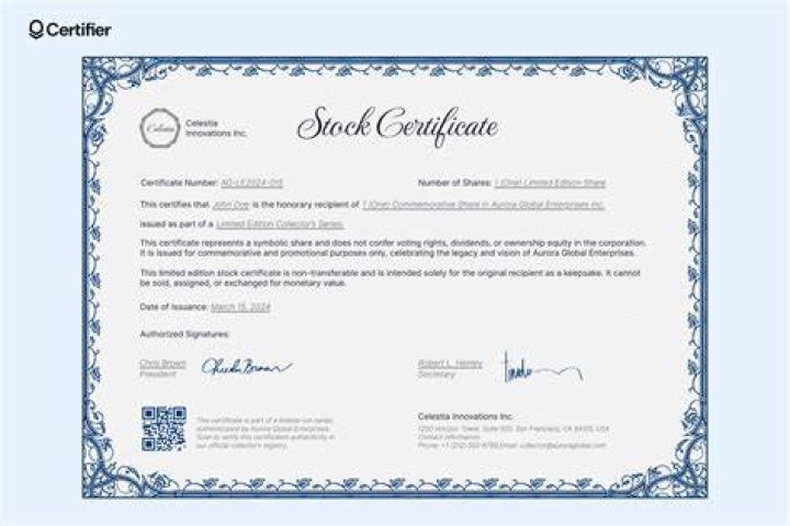 Are stock certificates transferable?