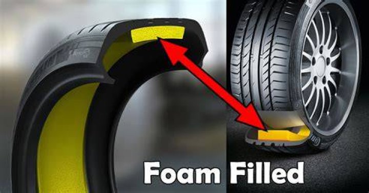 Are Tesla tires filled with foam?