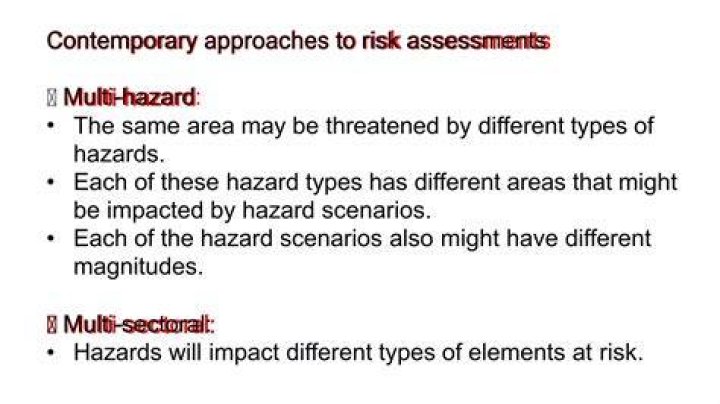 Are the impact of each hazard the same?