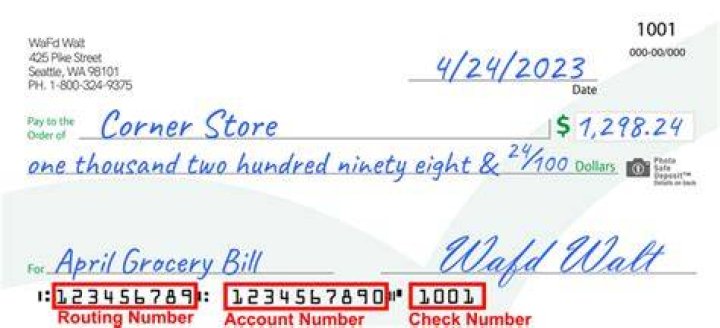 Are the numbers on the bottom of a check important?