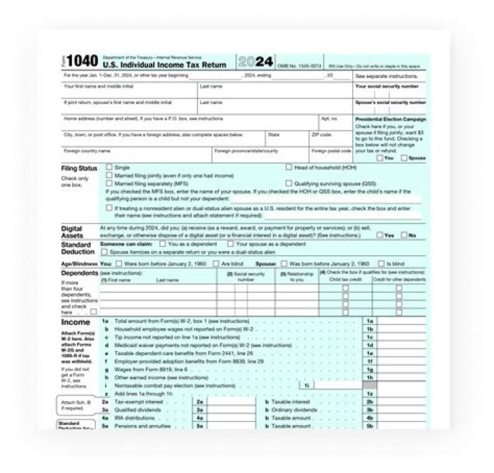Are there any prior year versions of the Form 1040?