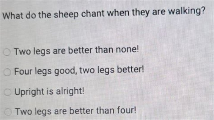 Are three legs better than four?