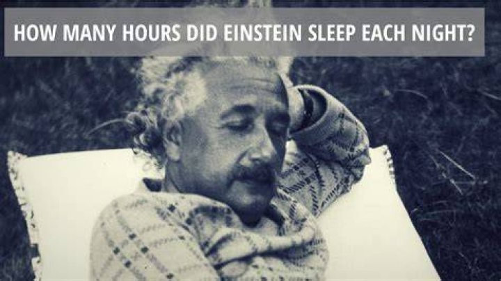 At what time did Einstein sleep?