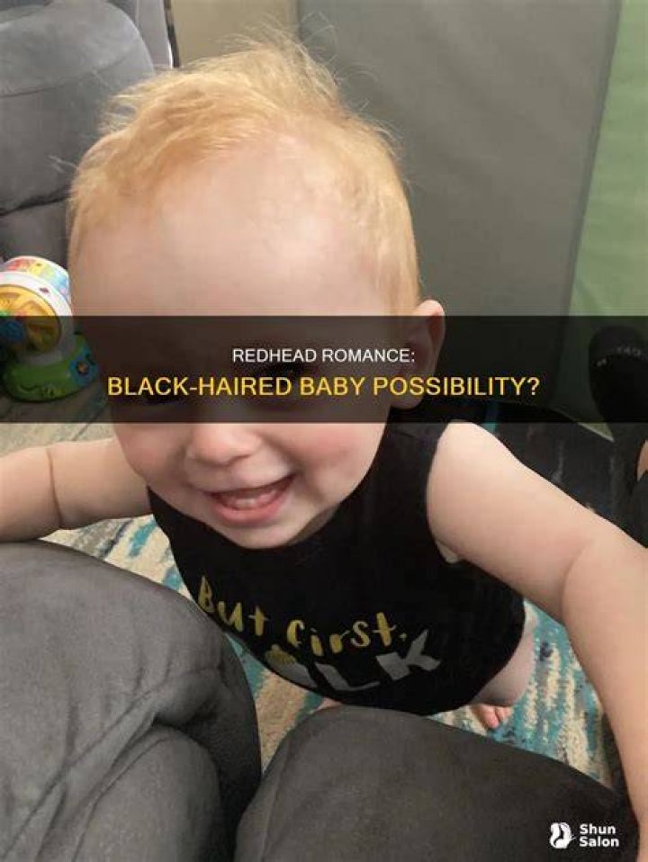 Can 2 redheads have a black haired baby?