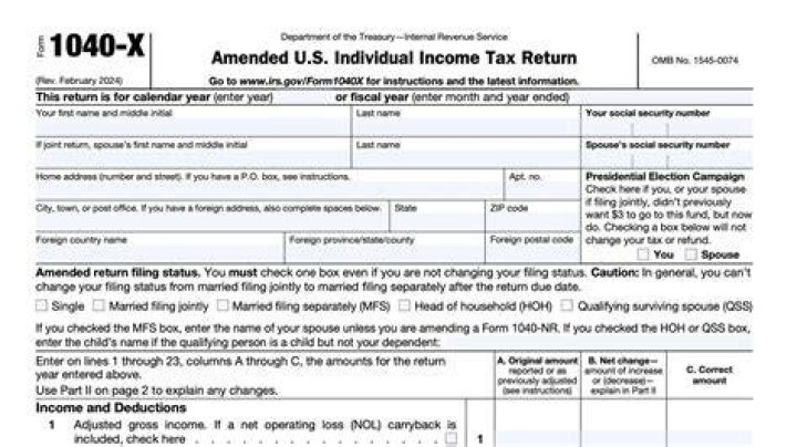 Can a 1040X be filed electronically?
