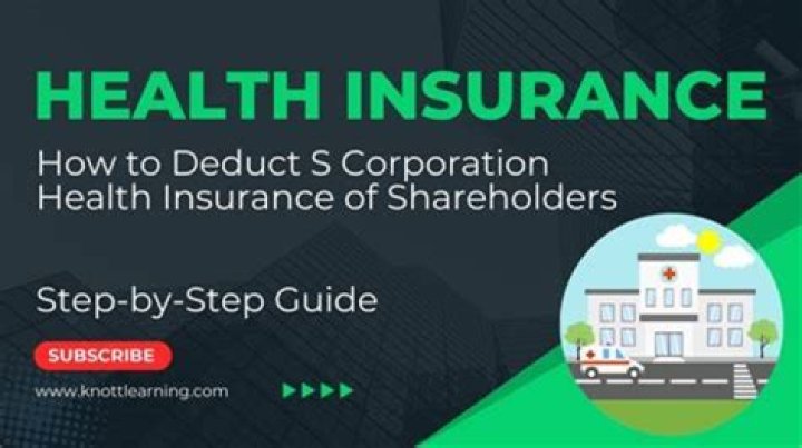 Can a 2 shareholder deduct health insurance?