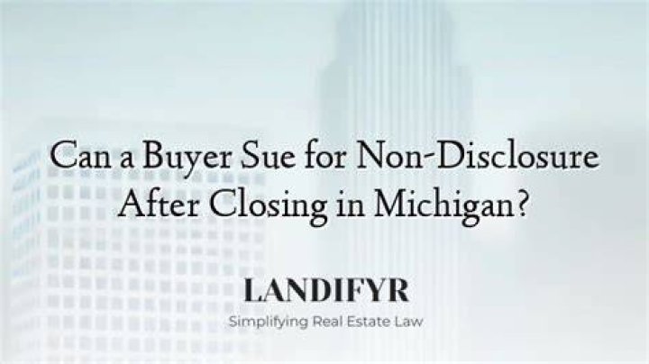 Can a buyer sue after closing?