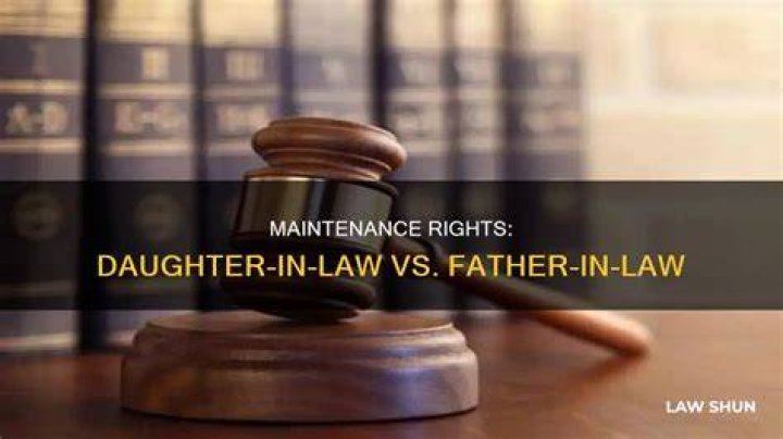 Can a daughter in law claim maintenance from father in law?