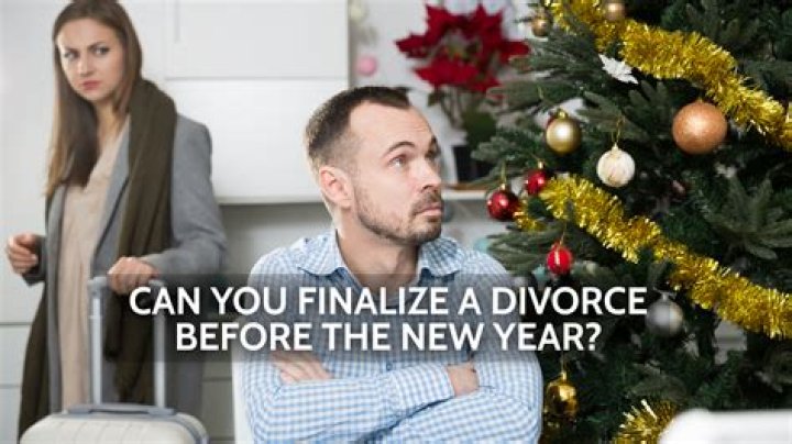 Can a divorce be final before the end of the year?