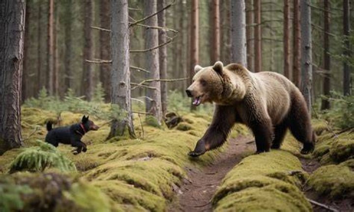 Can a dog outrun a bear?