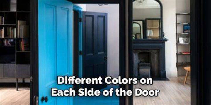 Can a door be different colors on each side?