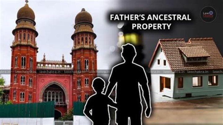 Can a father do ancestral property?