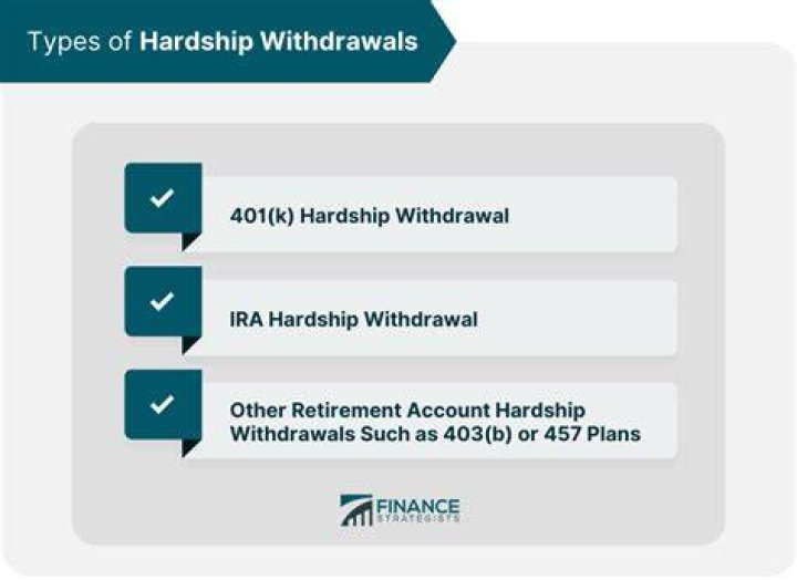 Can a hardship withdrawal be made from a retirement plan?