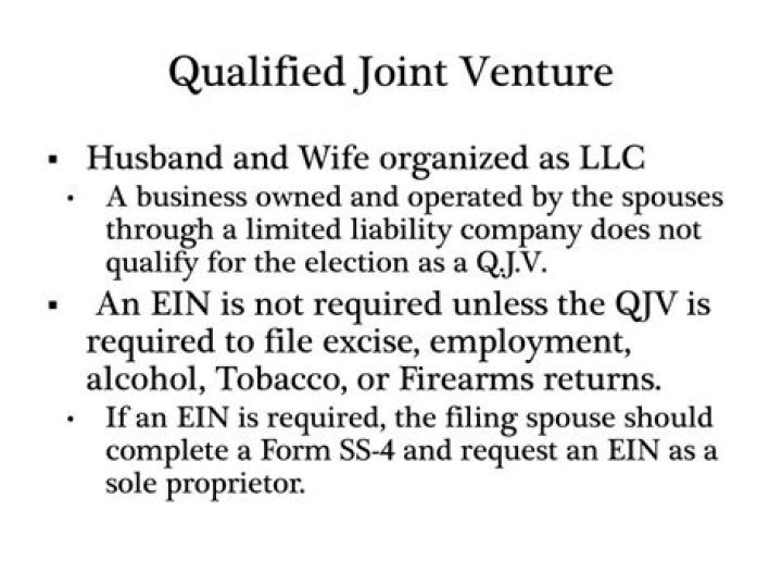 Can a husband and wife LLC make a qualified joint venture?