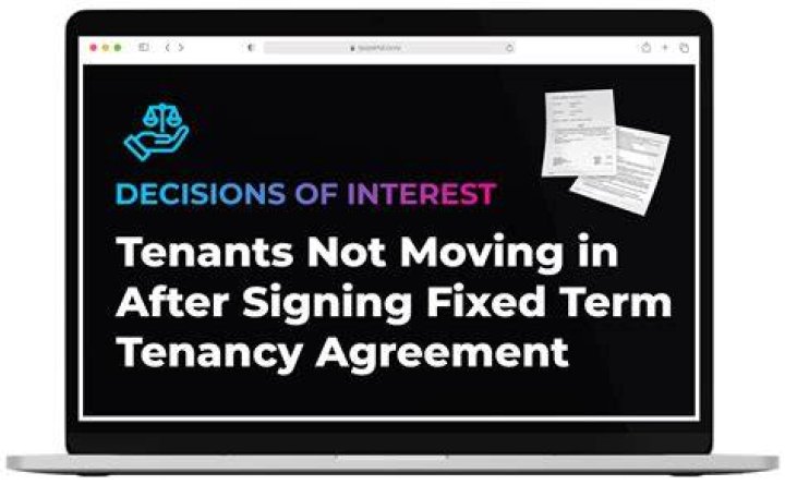 Can a landlord change their mind after signing a tenancy agreement?