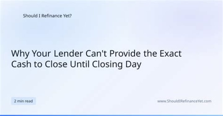 Can a lender cancel a refinance after closing?