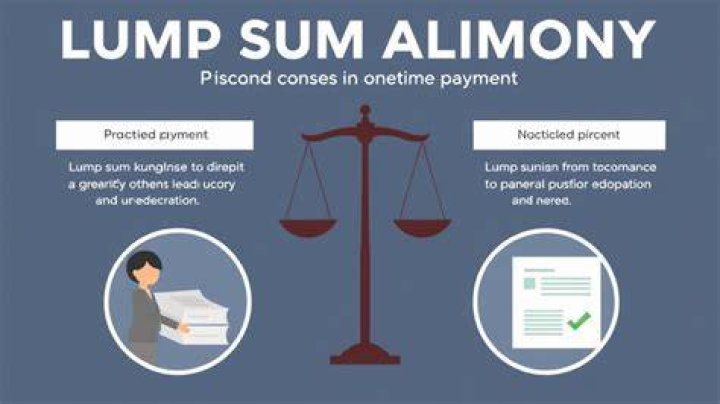 Can a lump sum payment be alimony?
