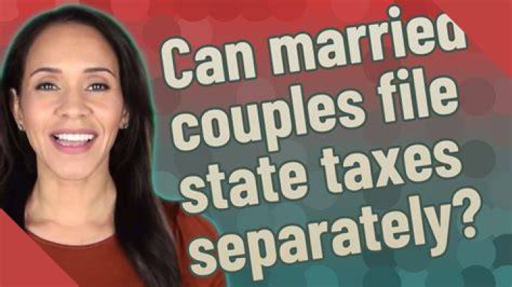 Can a married couple file separately in New York State?