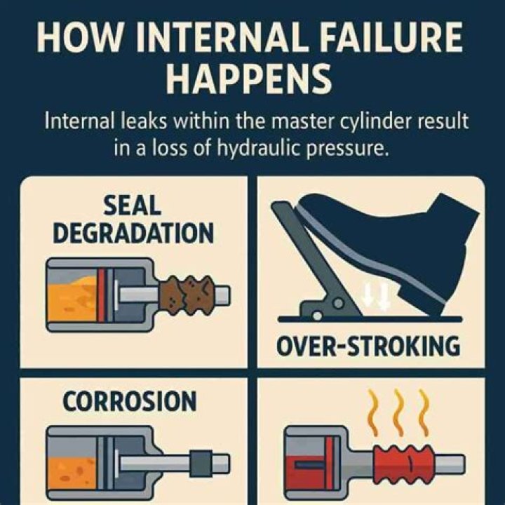 Can a master cylinder fail intermittently?