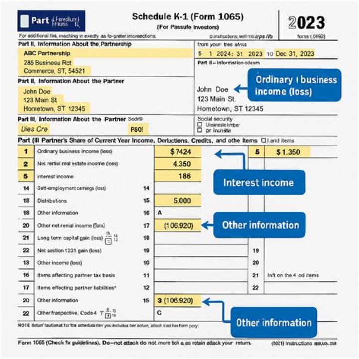 Can a partnership not report income on the K-1?