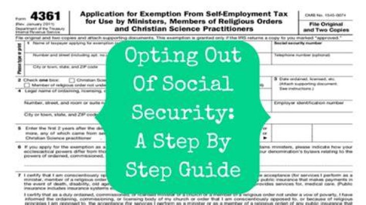 Can a pastor opt out of Social Security?