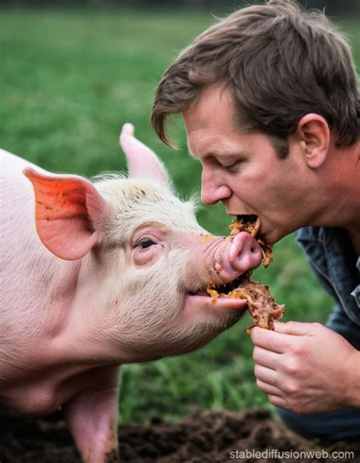 Can a pig eat a human in 8 minutes?