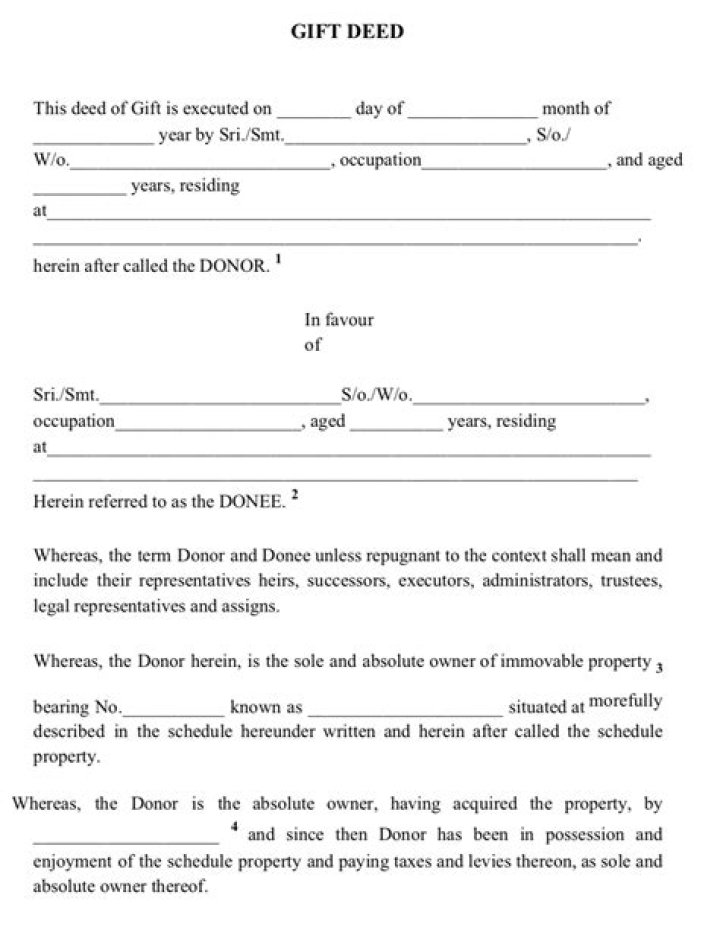 Can a property be sold after gift deed?