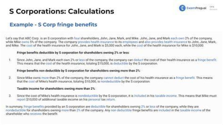 Can A S corporation be considered an employee?