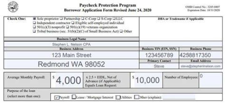 Can a sole proprietor apply for a PPP loan?