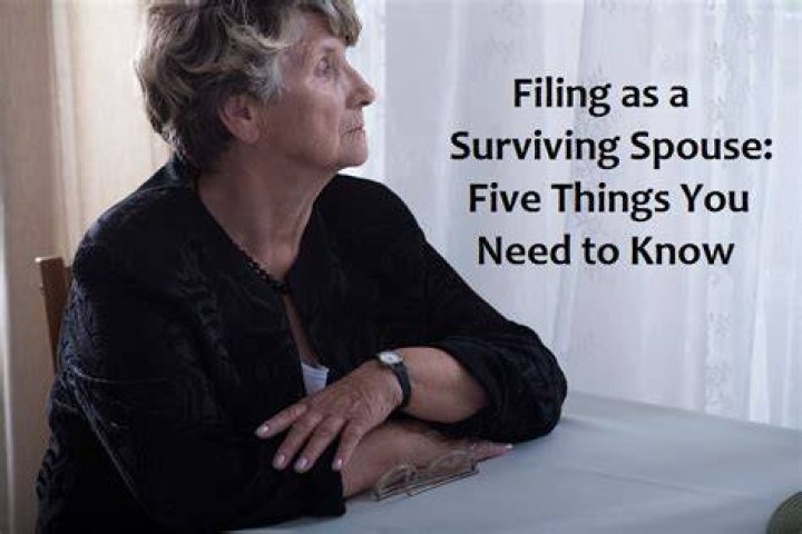 Can a surviving spouse file jointly or separately?