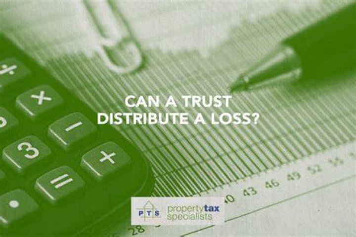 Can a trust distribute a loss?