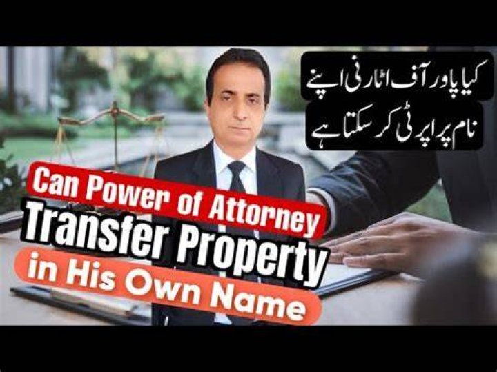 Can an attorney transfer property to himself?