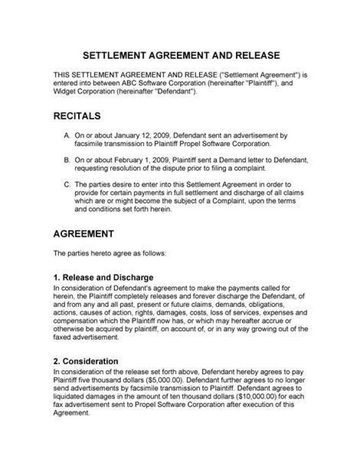 Can an employee refuse a settlement agreement?