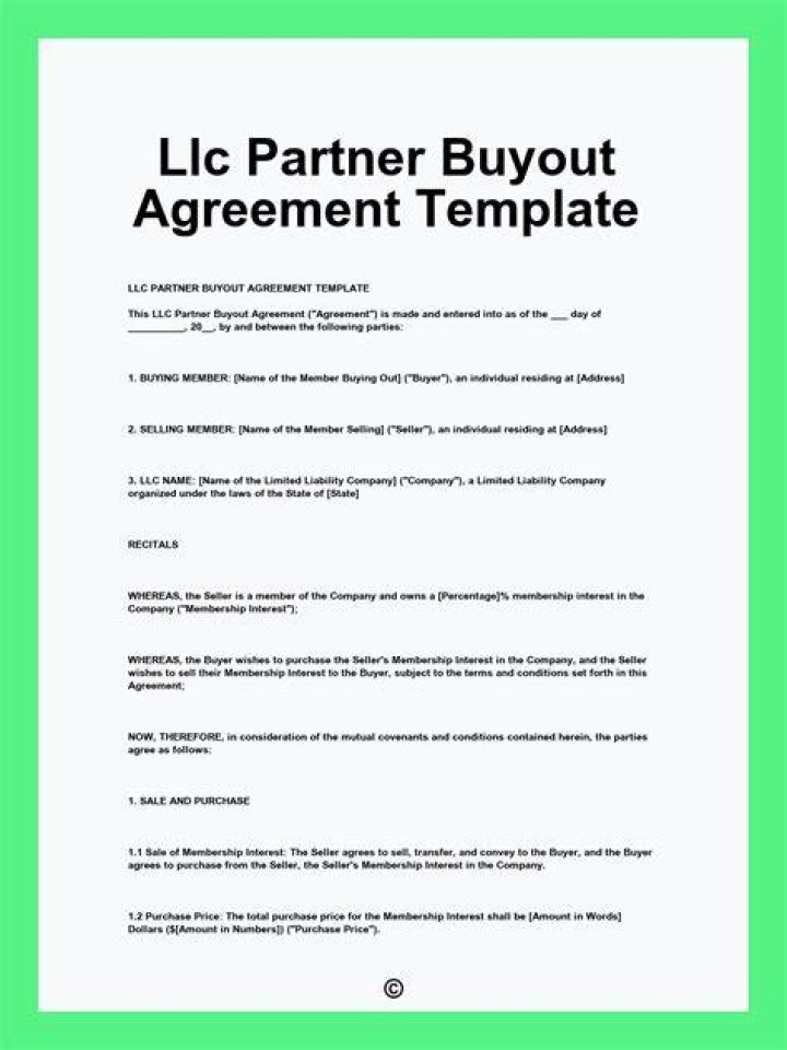 Can an LLC buy out a partner?