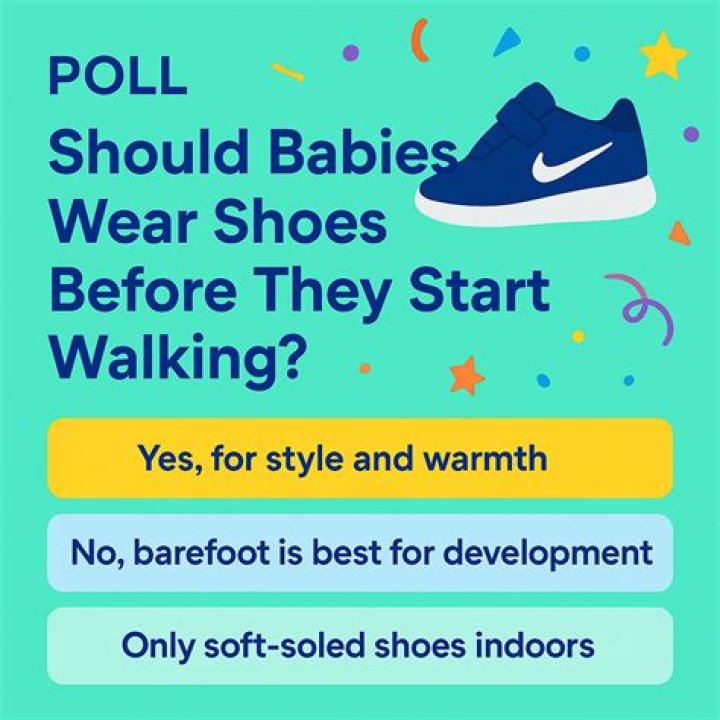 Can babies wear shoes before walking?