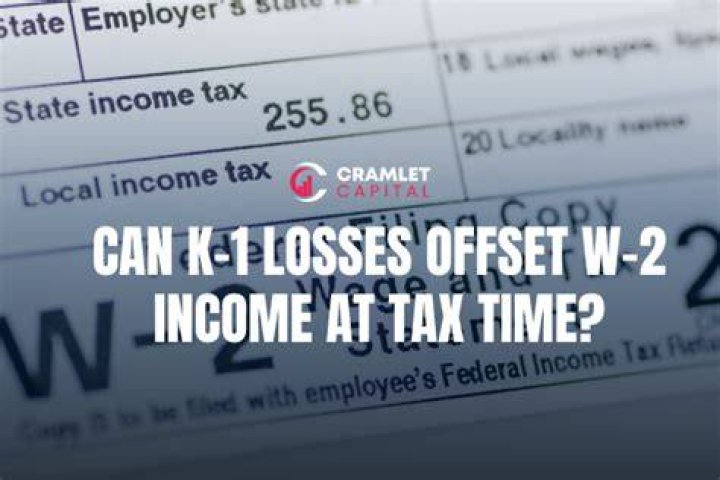 Can capital losses offset K-1 income?