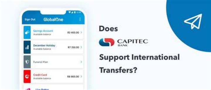 Can capitec receive international transfers?