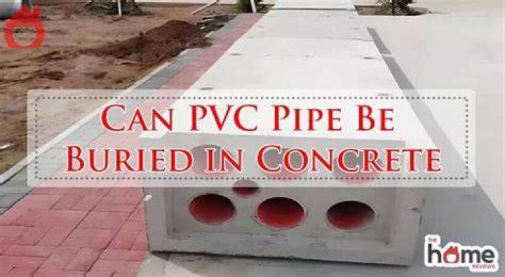 Can concrete touch PVC pipe?